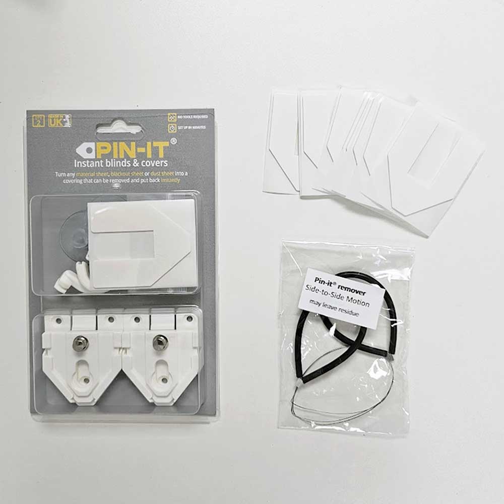 Pin-it® Devices Instant blinds & covers  - 2 device pack with remover